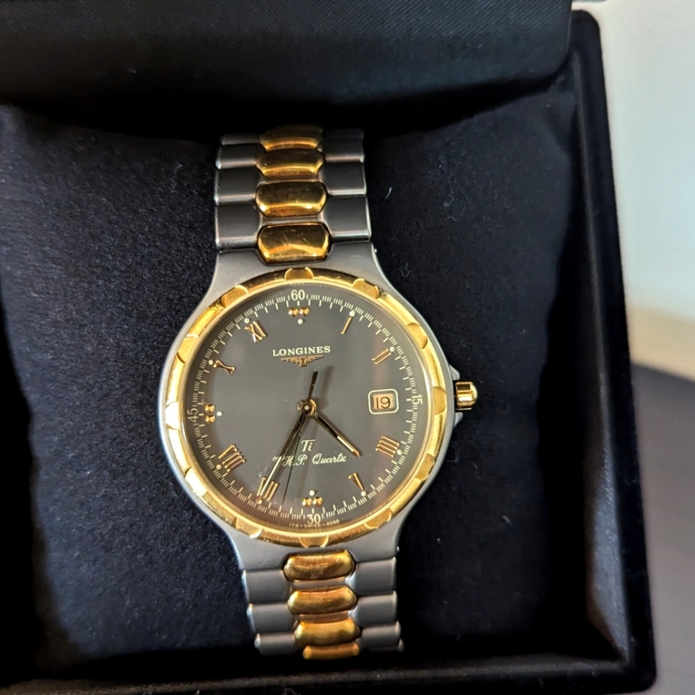 Longines Ti Conquest Titanium 18k Gold Plated Quartz Unisex‎ watch
